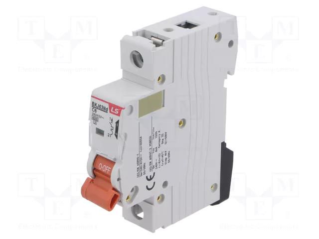Circuit breaker; 230/400VAC; Inom: 6A; Poles: 1; Charact: C; 6kA LS ELECTRIC BKJ63ND-1P-C6