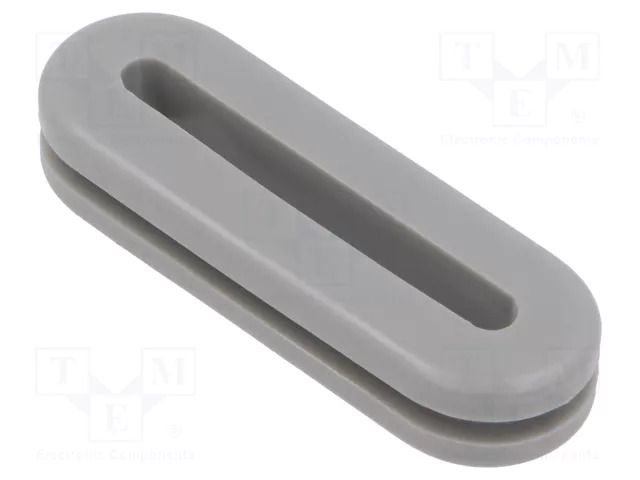 Grommet; PVC; grey; Panel thick: max.3mm; -30÷60°C; UL94V-0 HELLERMANNTYTON HV1608-PVC-FR-GY