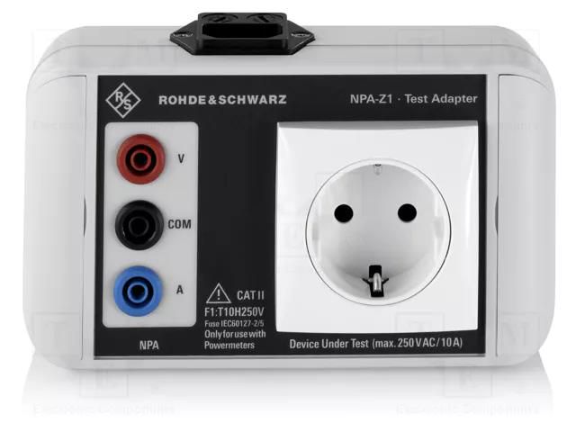 Test acces: test adapter; 10A; 250V; Plug: Uni-Schuko ROHDE & SCHWARZ NPA-Z1