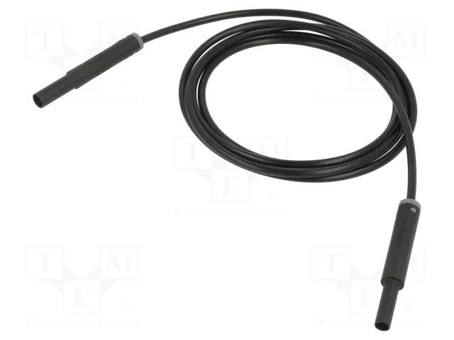 Test lead; 19A; banana socket 4mm,banana plug 4mm; insulated STÄUBLI SAF-4N-F10-15021