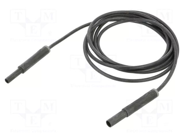 Test lead; 19A; banana socket 4mm,banana plug 4mm; insulated STÄUBLI SAF-4N-S10-20021