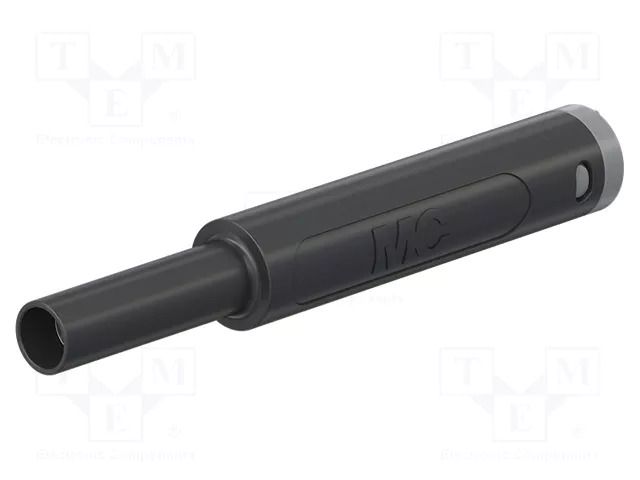 Connector: 4mm banana; socket; 32A; 1kV; L: 65mm; black; gold-plated STÄUBLI SBL-4A-46-21