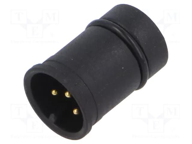 Connector: M12; contact insert; male; 4A; 60V; PIN: 5; IP67 LUTRONIC 1239-05-T0CB