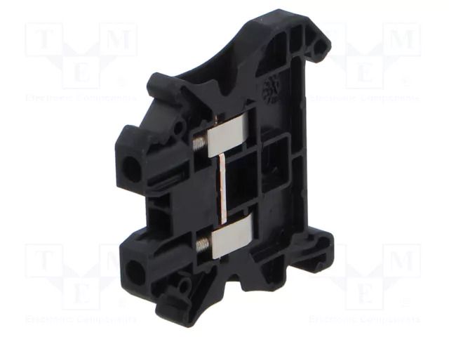 Splice terminal: rail; Urated: 800V; screw terminal; black; 41A PHOENIX CONTACT UT4BK