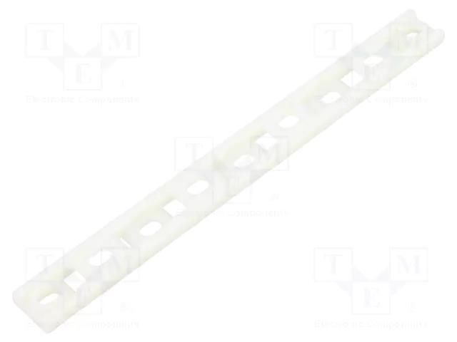 Holder; screw; polyamide,polyamide 6.6; natural; cable ties HELLERMANNTYTON MSMP4-PA66-NA