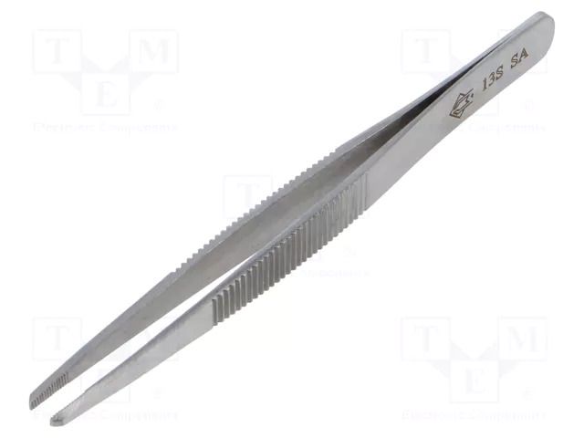 Tweezers; 120mm; Blade tip shape: flat,serrated PIERGIACOMI PG-13S-SA