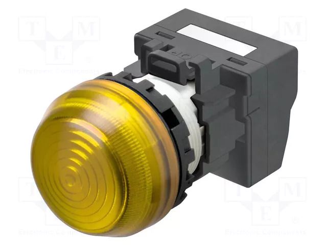 Control lamp; 22mm; M22N; Illumin: LED; Ø22.3mm; IP66; 24VAC; yellow OMRON M22N-BG-TYA-YC-P