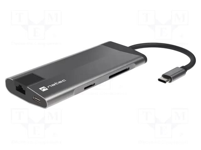 Hub USB; USB 3.0; microSD,microSDHC,microSDXC,SD,SDHC,SDXC; PnP NATEC NMP-1690