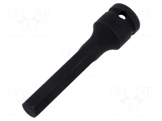 Socket; hex key,socket spanner,impact; HEX 12mm; 1/2" KING TONY KT-406512M