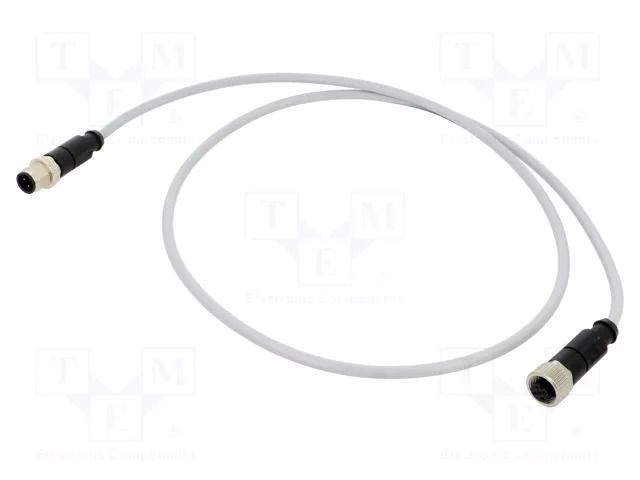 Cable: for sensors/automation; PIN: 4; plug; PVC; 1m HARTING C21320000000028