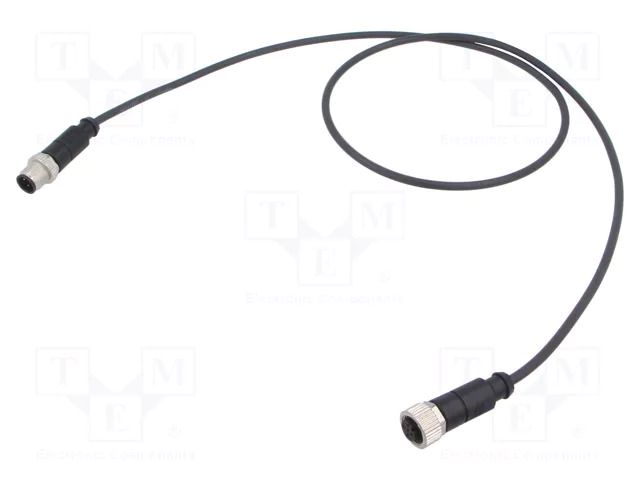 Cable: for sensors/automation; PIN: 3; plug; PUR; 1m HARTING C21320000000113
