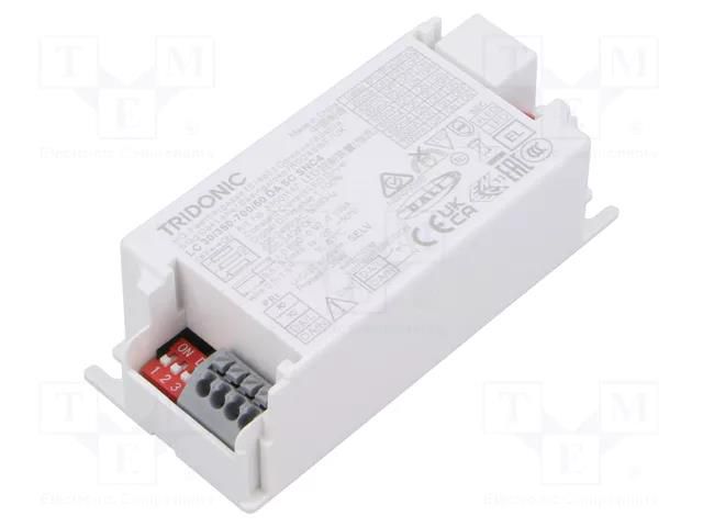 Power supply: switching; LED; 30W; 15÷50VDC; 350÷700mA; 198÷264VAC TRIDONIC 87501147