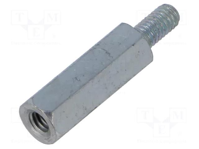 Screwed spacer sleeve; 20mm; Int.thread: M4; Ext.thread: M4 BM GROUP BMQSMS020M4