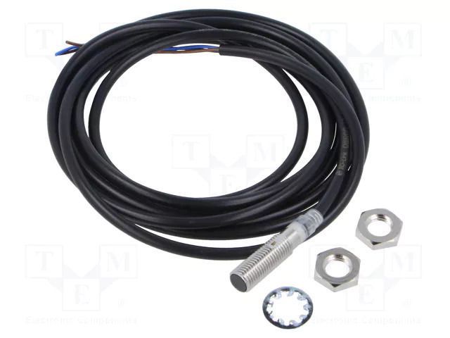 Sensor: inductive; OUT: PNP / NO; 0÷2mm; 10÷30VDC; M8; 2m; IP67 OMRON E2E-X2B1T8-2M