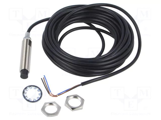 Sensor: inductive; OUT: PNP / NO; 0÷8mm; 10÷30VDC; M12; 5m; IP67 OMRON E2E-X8MB1TL12-5M