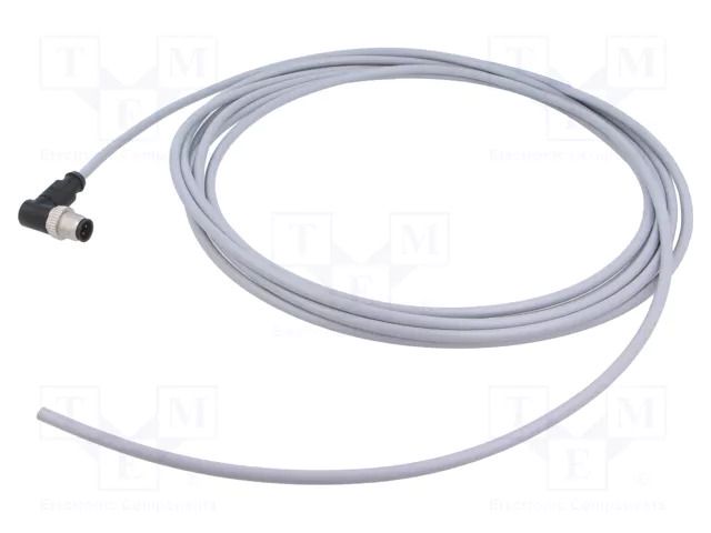Connector: M12; plug; male; PIN: 4; angled; cables; 5m HARTING C21320000000073