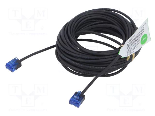 Patch cord; RJ45 plug,both sides; U/UTP; 6a; stranded; Cu; 10m LOGILINK CQ3093U