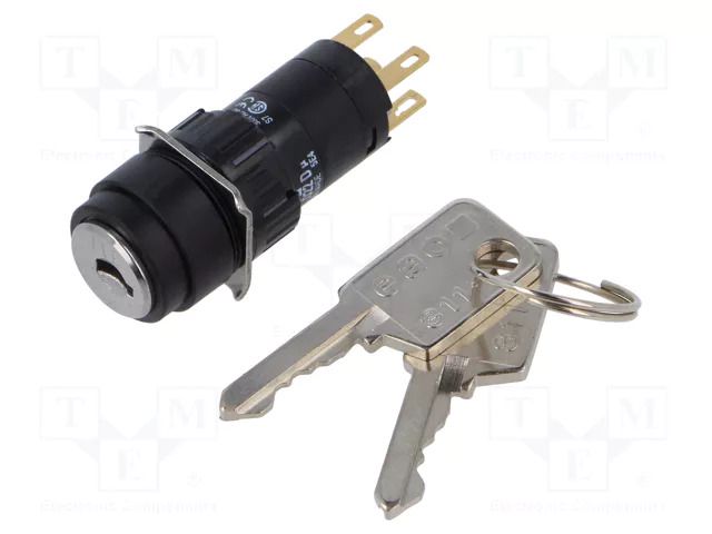 Switch: rotary with key; 16mm; Stabl.pos: 2; NC + NO; 51; Pos: 2 EAO 51-235.022D