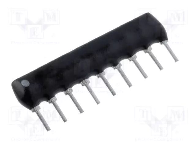 Resistor network: X; ±2%; 1MΩ; No.of resistors: 8; -55÷125°C; THT ROYALOHM DR1M-8/9