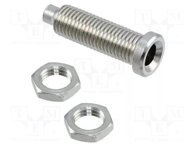 Connector: 4mm banana; socket; Cutout: Ø2mm; non-insulated; 36A CAL TEST CT2220