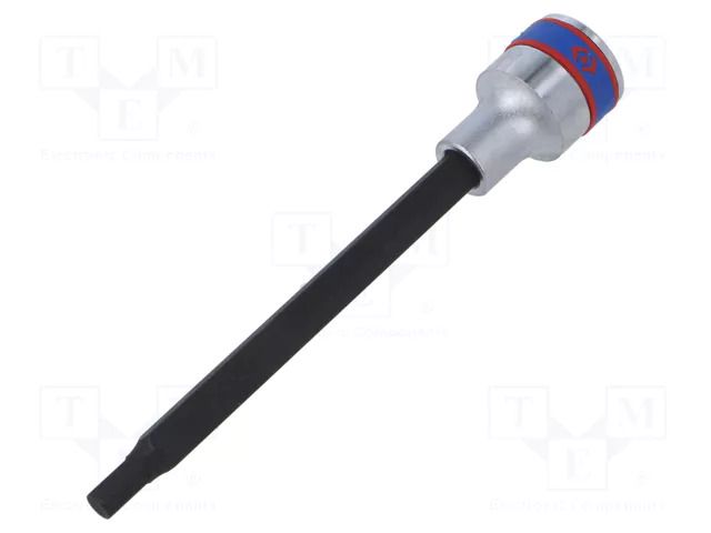 Socket; socket spanner; Bit: hex key; Size: HEX 6mm; 1/2"; long KING TONY KT-40D506