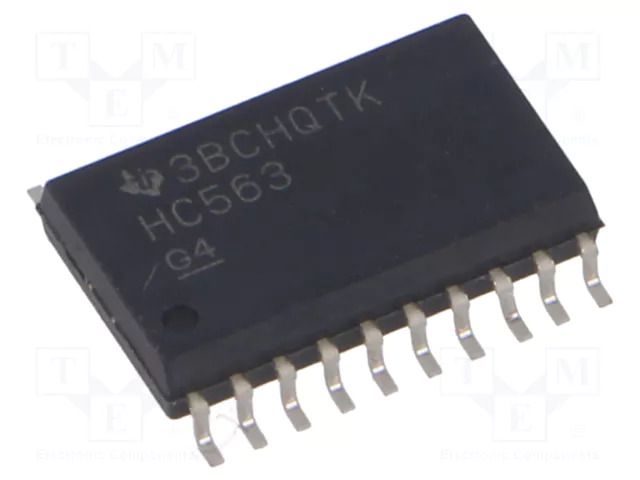 IC: digital; D-latch transparent; Ch: 8; 2÷6VDC; SMD; SO20-W; HC TEXAS INSTRUMENTS SN74HC563DWR