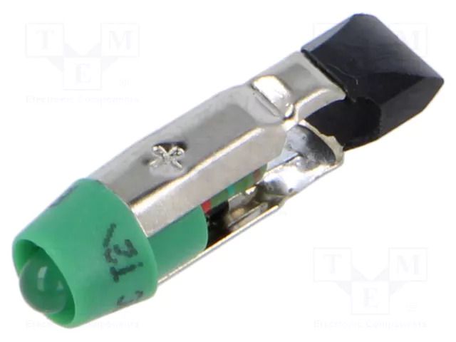 LED lamp; green; T5,5K; 24VDC; 24VAC; plastic; 3mm; -20÷60°C CML INNOVATIVE TECHNOLOGIES 1504135UG3