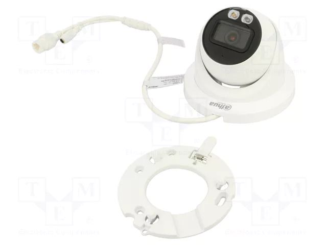 Camera: CCTV IP; Dim: Ø121.9x99.1mm; white-black; -40÷55°C; IP67 DAHUA 6923172581549