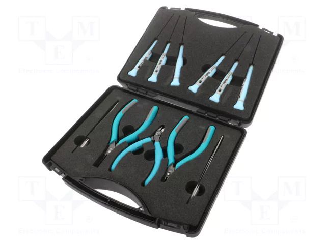 Kit: pliers and screwdrivers; case; 11pcs. WELLER WEL.3600KU