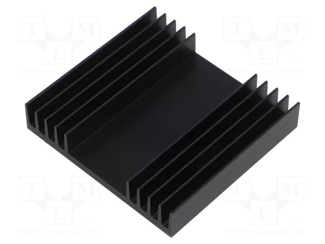 Heatsink: extruded; grilled; black; L: 75mm; W: 79mm; H: 15mm FISCHER ELEKTRONIK SK45/75/SA