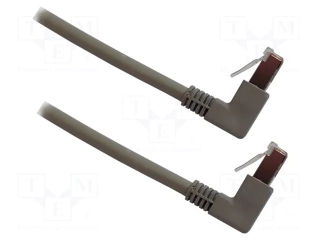 Patch cord; RJ45 up angled plug,both sides; S/FTP; 7; stranded MCI MCI-100997