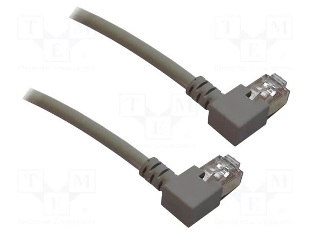 Patch cord; S/FTP; Cat: 7; RJ45 left angled plug,both sides; Cu MCI MCI-100951
