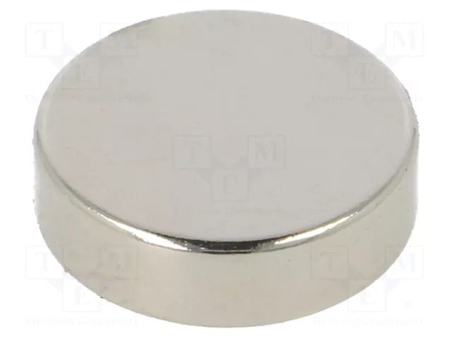 Magnet: permanent; neodymium; 30N; Ø: 14mm; H: 4mm ELESA+GANTER GN55.2-ND-14-4