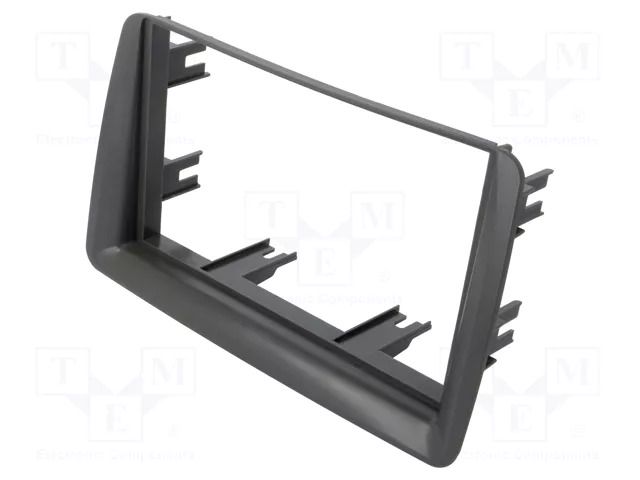 Radio frame; Fiat; 2 DIN; grey 4CARMEDIA RAM-40.151.3