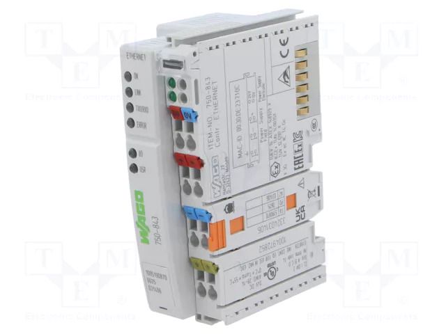 Module: PLC programmable controller; Interface: Ethernet WAGO 750-843