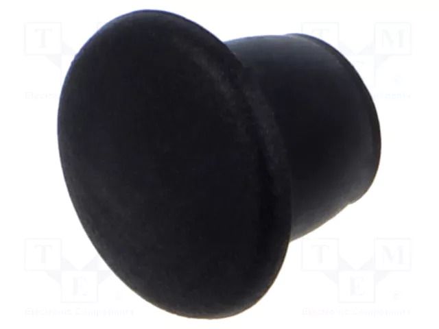 Stopper; H: 6.5mm; push-in; Flange dia: 11mm; black; 054070122003 ESSENTRA ESS-10060551