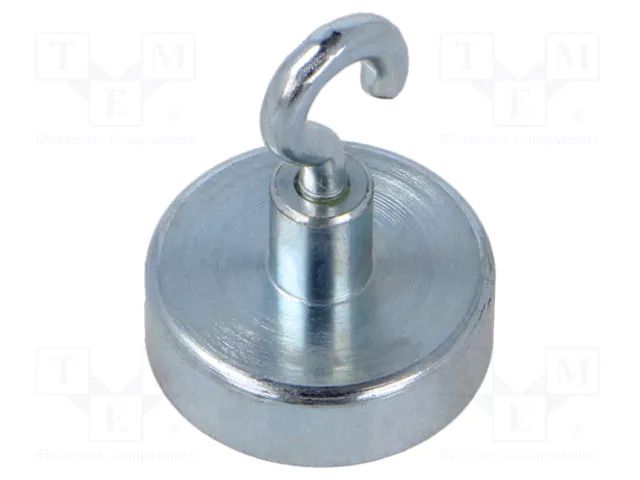 Magnet: permanent; hard ferrite; 30N; 20mm; with hook ELESA+GANTER GN50.6-HF-20-A