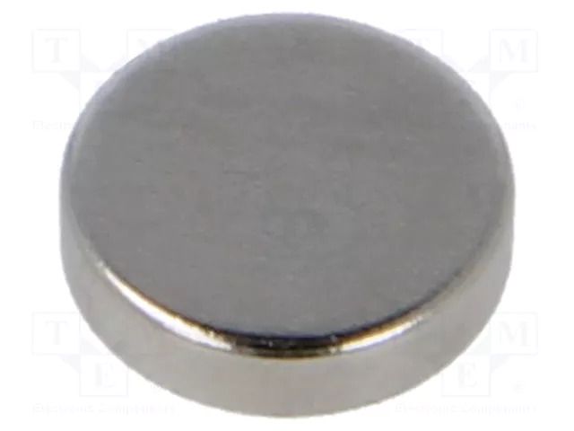 Magnet: permanent; neodymium; 7N; Ø: 8mm; H: 2mm ELESA+GANTER GN55.2-ND-8-2