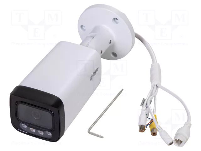 Camera: CCTV IP; compact; 4Mpx; Dim: 238.5x90.7x90.7mm; IP67; 12VDC DAHUA 6923172589019