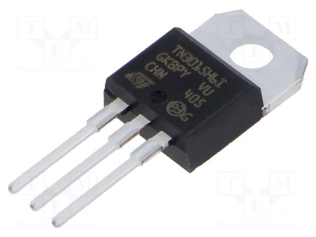 Thyristor; 600V; Ifmax: 30A; 19A; Igt: 15mA; TO220ABIns; THT; tube STMicroelectronics TN3015H-6I