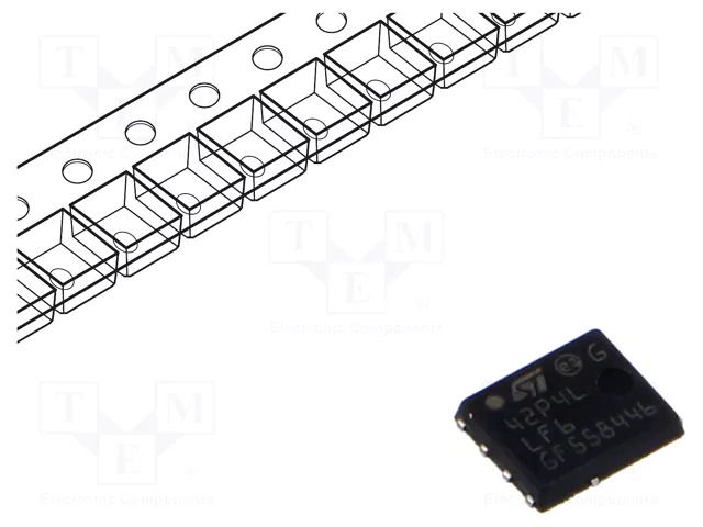Transistor: P-MOSFET; unipolar; -40V; -42A; Idm: -168A; 75W STMicroelectronics STL42P4LLF6