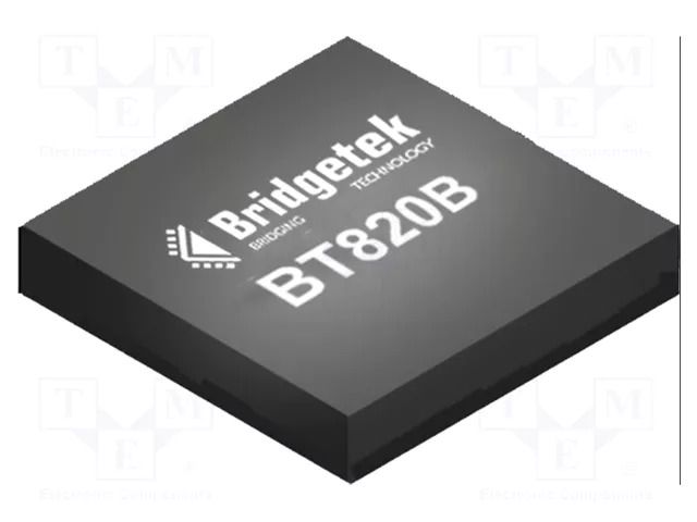 IC: multimedia controller; 3.3VDC; 24bit RGB,LVDS,PWM,QSPI; SMD BRIDGETEK BT820B-T