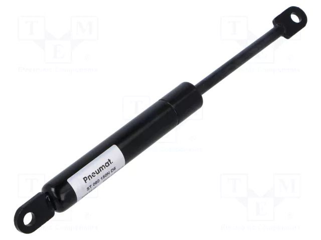 Gas spring; mounting holes; L: 185mm; Øout: 15mm; Piston diam: 6mm PNEUMAT ST-060-150N-D6