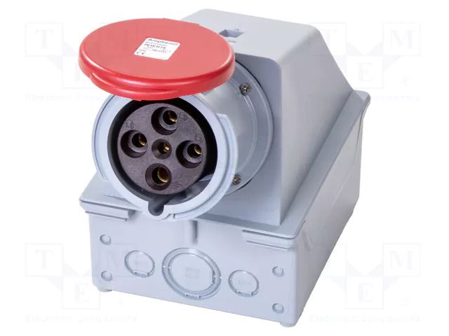 Connector: AC supply 3-phase; socket; female; 60A; 415VAC; 415V AMPHENOL 2CMA101890R1000