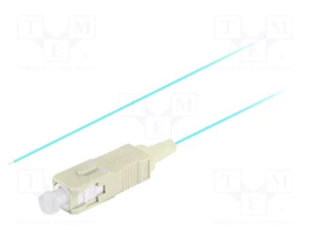 Optic fiber pigtail; OM3; SC/UPC; 2m; Optical fiber: 50/125um LANBERG FP-SCUPMS31-0020TQ