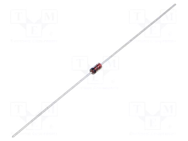 Diode: Zener; 0.5W; 2.4V; bulk; CASE017AG; single diode; 100uA ONSEMI 1N5221B-ONS