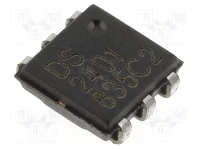 IC: memory; ROM; 8BROM; TSOC6; serial; SMD; 2.8÷6VDC Analog Devices (MAXIM INTEGRATED) DS2401P+