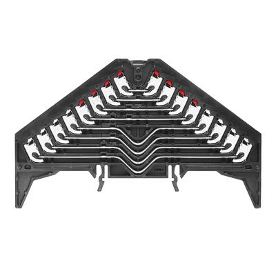 Patch distributor terminal, PUSH IN, 1.5, 250, 8 A, Number of connections: 32, TS 35 x 15, black, Colour of operational elements: red-white Weidmuller 1173740000 04032248966189