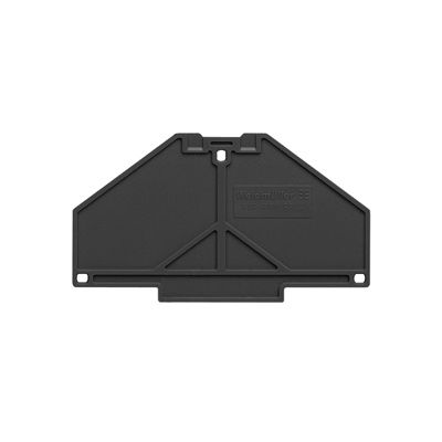 End plate (terminals), 70 mm x 3 mm, black Weidmuller 1173750000 04032248966165