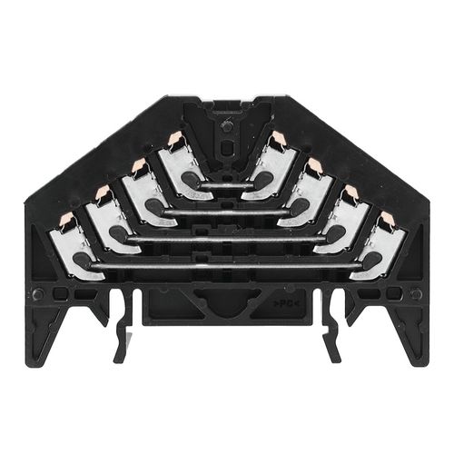 Patch distributor terminal, PUSH IN, 1.5, 250, 10 A, Number of connections: 16, TS 35 x 15, black, Colour of operational elements: white Weidmuller 1173820000 04032248966332
